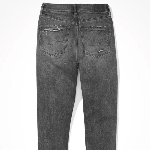 American Eagle Distressed Ripped Mom Jeans 18L - Picture 5 of 11